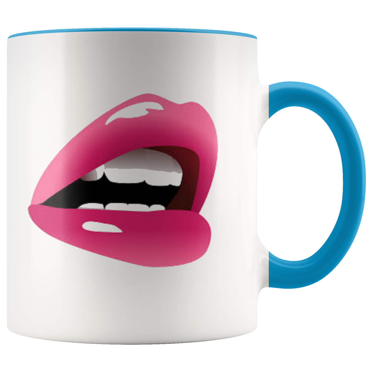 Mug Sassy Mouth Ceramic Accent Mug - Blue | Shop Sassy Chick