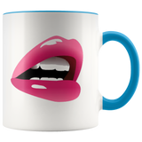 Mug Sassy Mouth Ceramic Accent Mug - Blue | Shop Sassy Chick