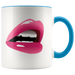 Mug Sassy Mouth Ceramic Accent Mug - Blue | Shop Sassy Chick
