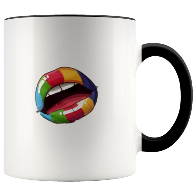 Rainbow  Lips Coffee Mug - Shop Sassy Chick 