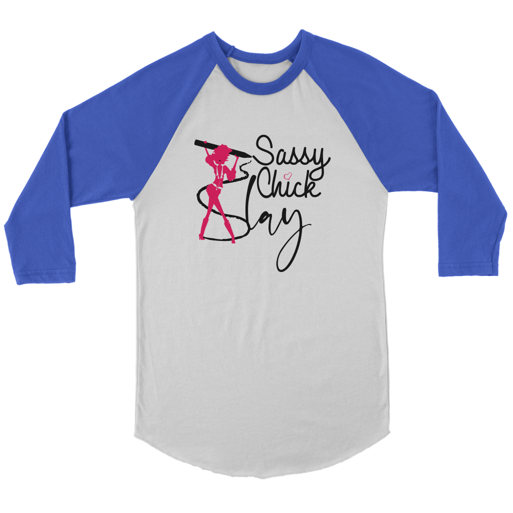 Sassy Slay Women's Long Sleeve - Blue | Shop Sassy Chick