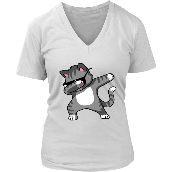 DAB CAT V-Neck - Shop Sassy Chick 