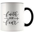 Faith Over Fear Coffee Mug - Shop Sassy Chick 