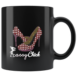 Polka a Dot Pump Ceramic Black Mug | Shop Sassy Chick