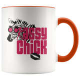 Sassy Chick Zebra Accent Ceramic Coffee Mug - Orange | Shop Sassy Chick