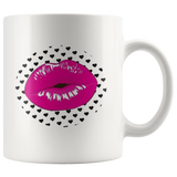 Pink Lip Polka Coffee Mug - Shop Sassy Chick 