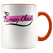 Ceramic White Sassy Chick Mug - Orange | Shop Sassy Chick
