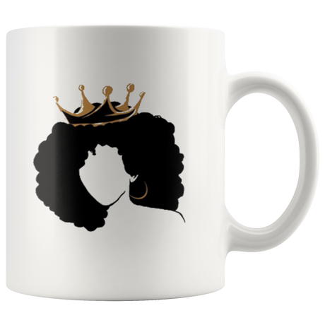 Lady Queen Afro Coffee Mug - Shop Sassy Chick 