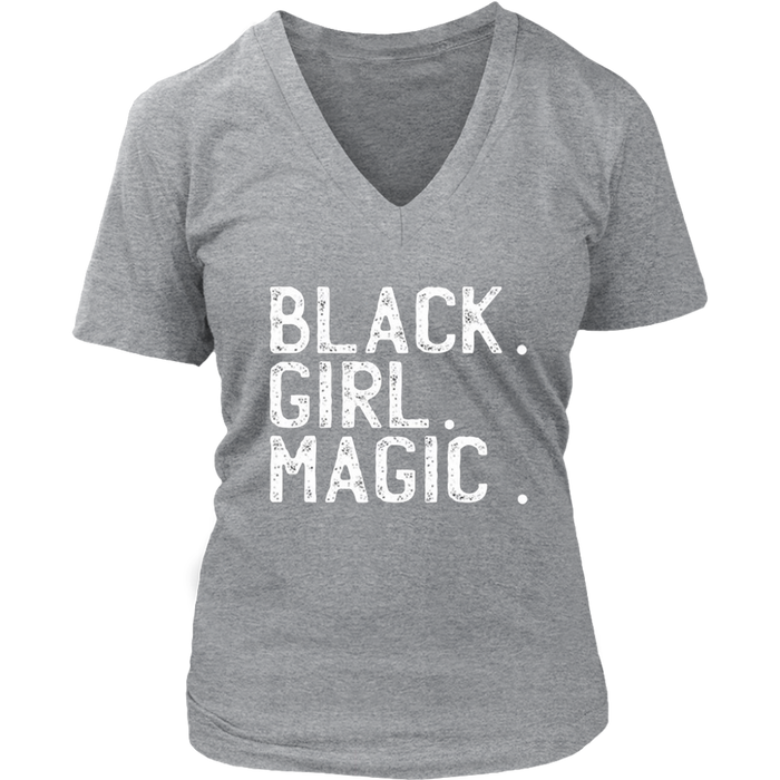 Black Girl Magic V-Neck - Shop Sassy Chick 