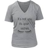 It's Not You Women's V- Neck Tee -Grey  | Shop Sassy Chick