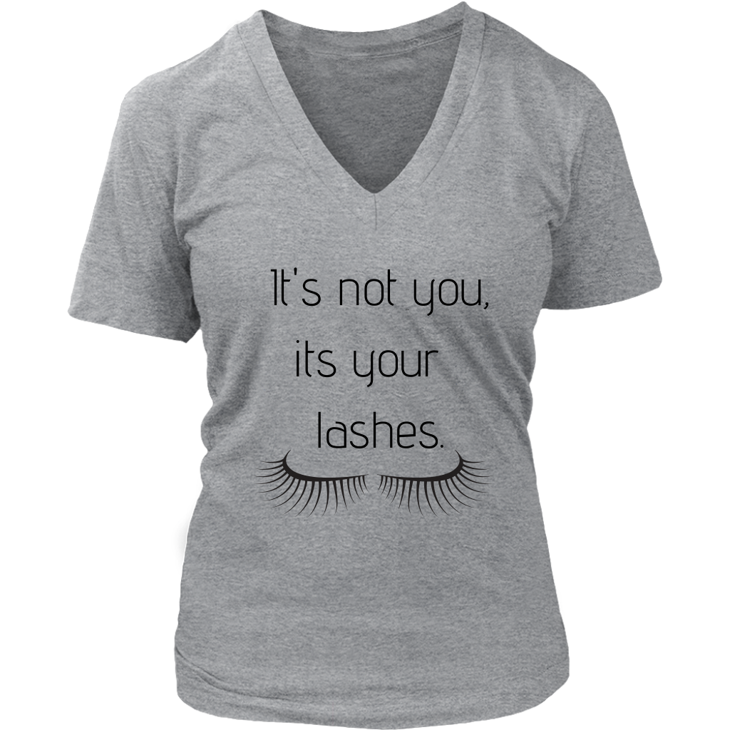 It's Not You Women's V- Neck Tee -Grey  | Shop Sassy Chick