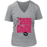 Sassy Chick Women's V-Neck - Grey | Shop Sassy Chick