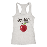 Teachers Rock Racerback Tank Top - Grey | Shop Sassy Chickd