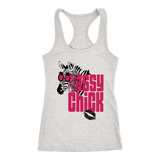 Sassy Chick Zebra Women's Racerback Tank - Grey | Shop Sassy Chick