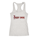 Sassy Red Racerback Tank Top - Grey | Shop Sassy Chick