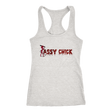 Sassy Red Racerback Tank Top - Grey | Shop Sassy Chick