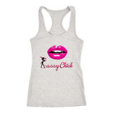 Lips Racerback Tank Top - Grey | Shop Sassy Chick