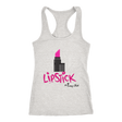 Lipstick Racerback Tank Top - Grey | Shop Sassy Chick