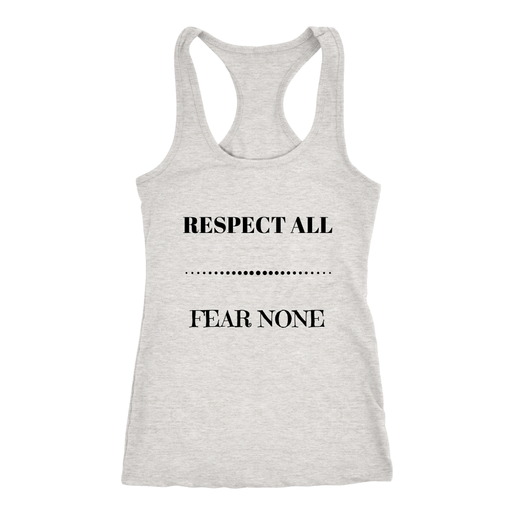 Respect All Racerback Tank Top - Grey | Shop Sassy Chick