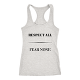 Respect All Racerback Tank Top - Grey | Shop Sassy Chick
