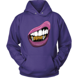 Purple Lips Hoodies