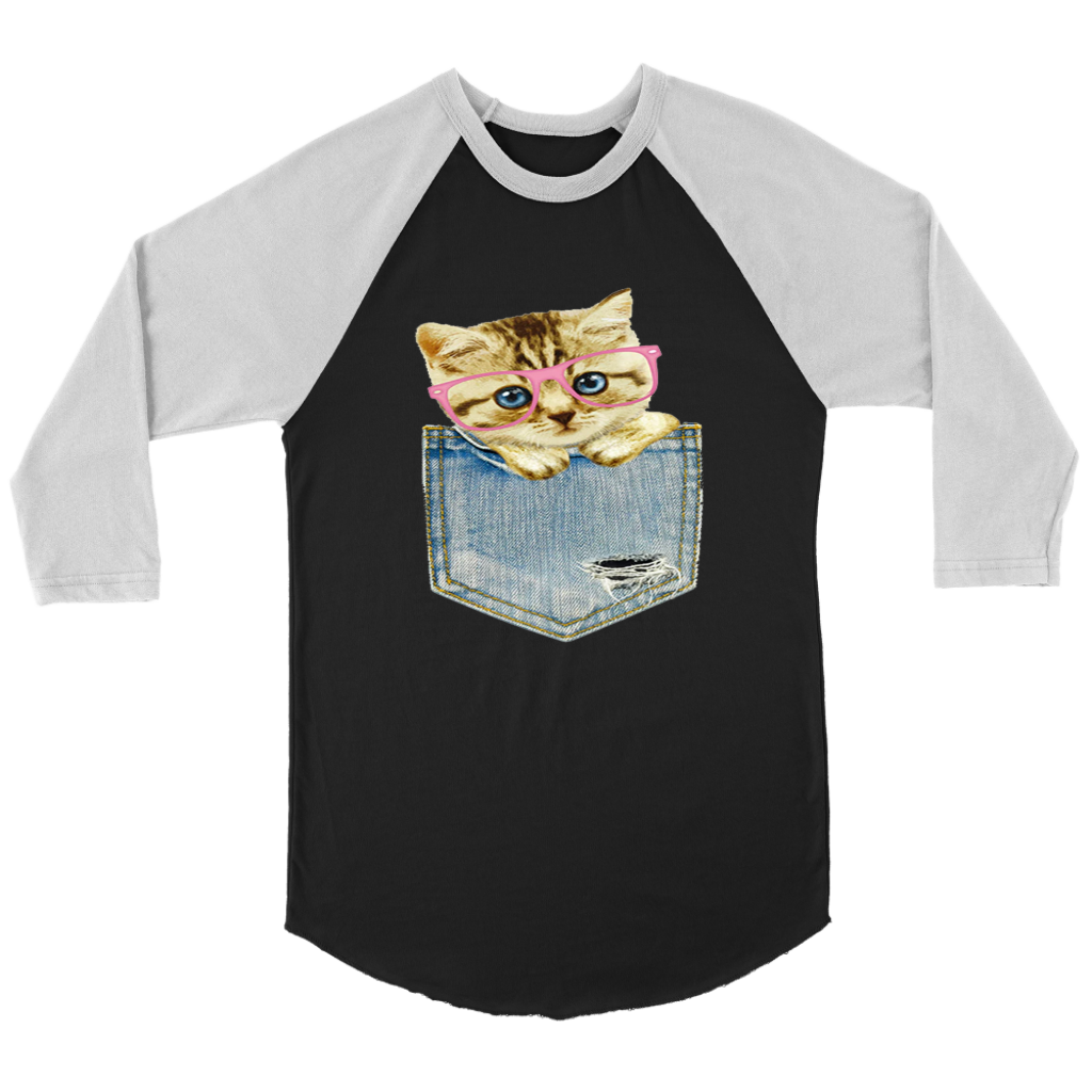 Pocket Cat Long Sleeves - Shop Sassy Chick 