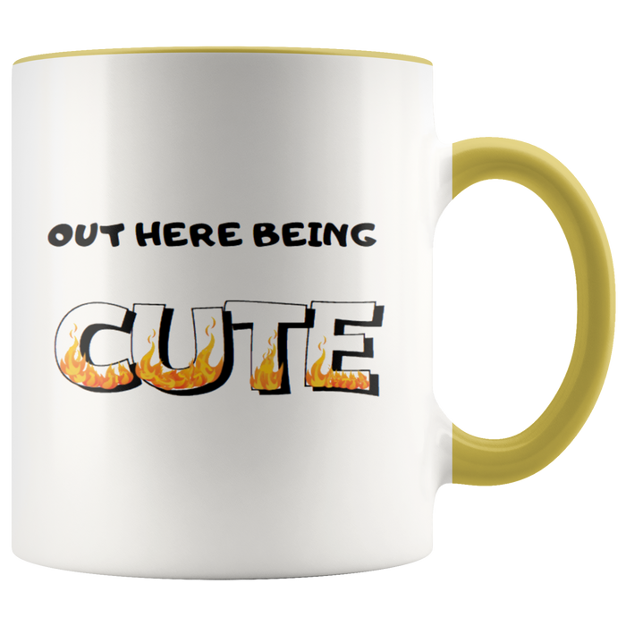 Our Here Being Cute Coffee Muc - Shop Sassy Chick 