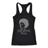 Super Naturally Blessed Racerback Tank Top - Black | Shop Sassy Chick