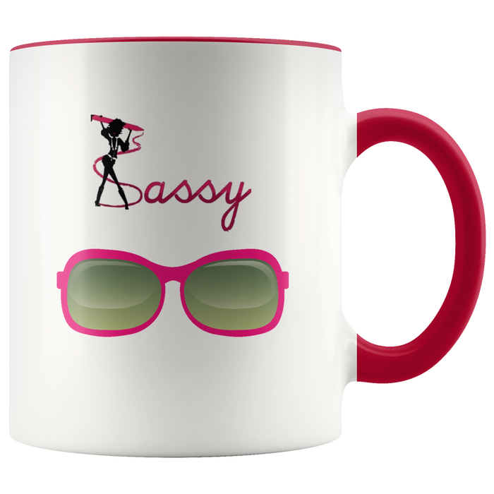 Sunglasses Mug Ceramic Accent Mug - Red | Shop Sassy Chick