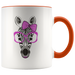Zebra mug Ceramic White Coffee Mug - Orange | Shop Sassy Chick