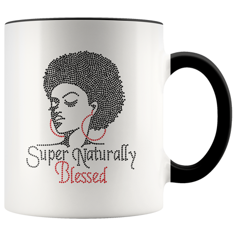 Mug Super Naturally Blessed Ceramic Mug - Black | Shop Sassy Chick