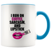 Sarcasm and Coffee Ceramic Accent Mug - Blue | Shop Sassy Chick
