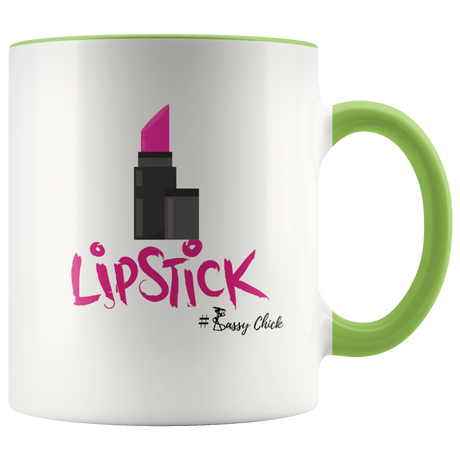 Mug Lipstick Ceramic Accent Mug - Green | Shop Sassy Chick