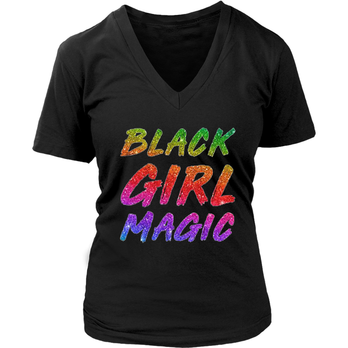 Black Girl Magic V-Neck - Shop Sassy Chick 