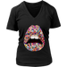 Sprinkles Lips V-Neck - Shop Sassy Chick 