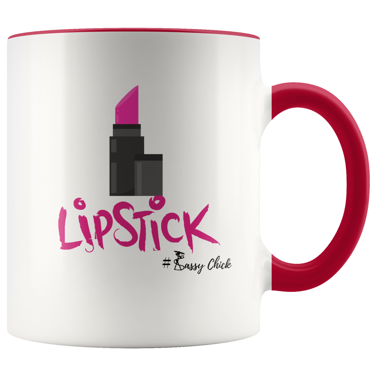 Mug Lipstick Ceramic Accent Mug - Red | Shop Sassy Chick