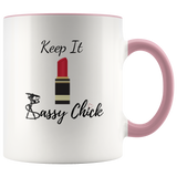 Mug Red Lipstick Ceramic Accent Mug - Pink | Shop Sassy Chick