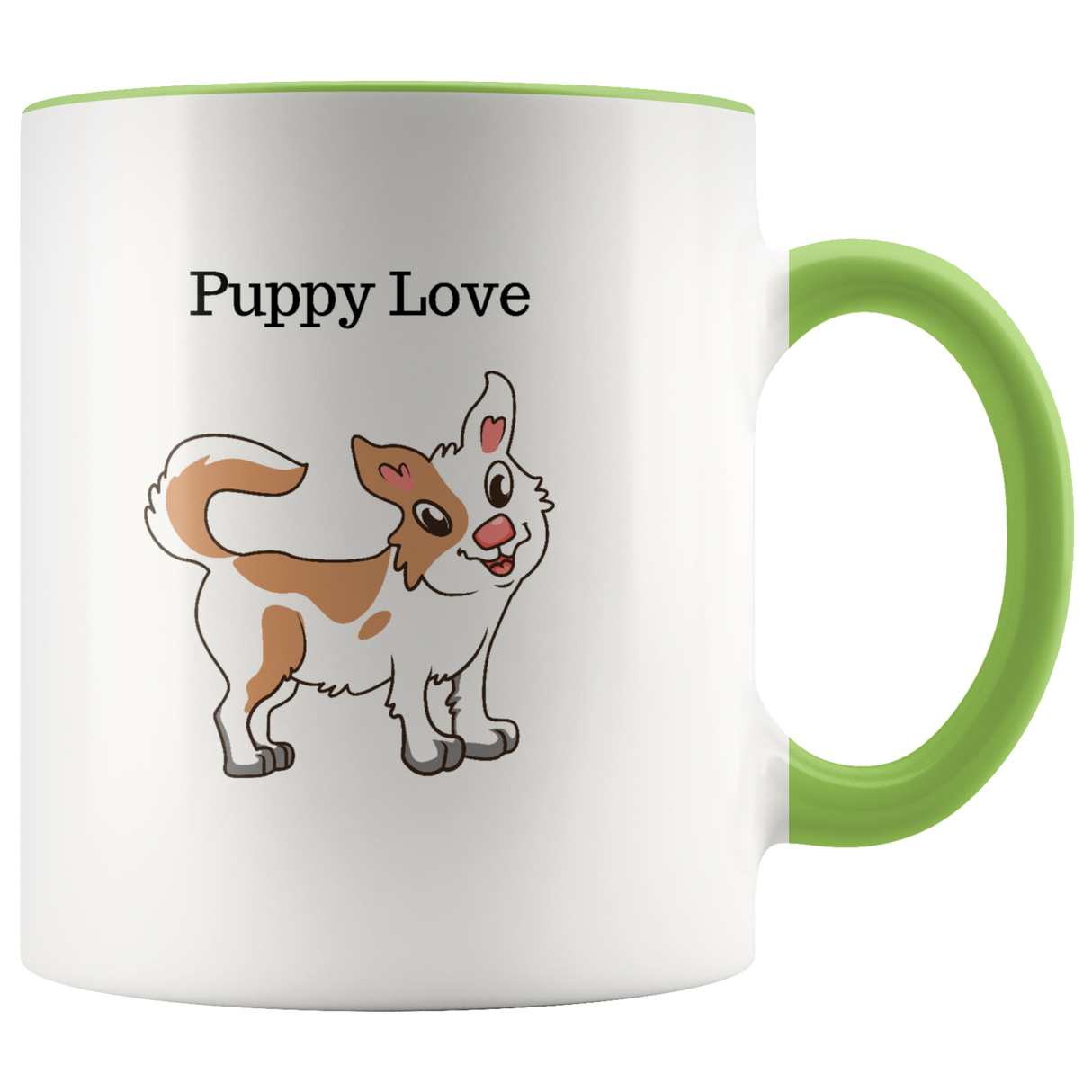 Mug Puppy Ceramic Accent Mug - Green | Shop Sassy Chick