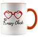 Mug Heart Glass Ceramic Accent Mug - Orange | Shop Sassy Chick