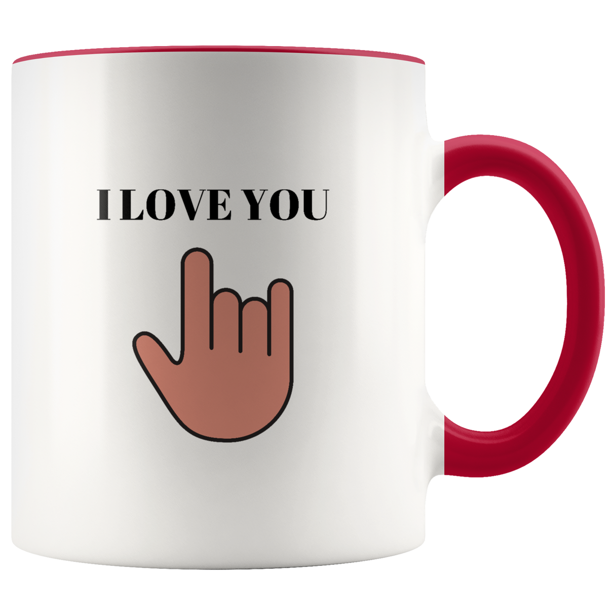 I Love You Mug Ceramic Accent Mug - Red | Shop Sassy Chick