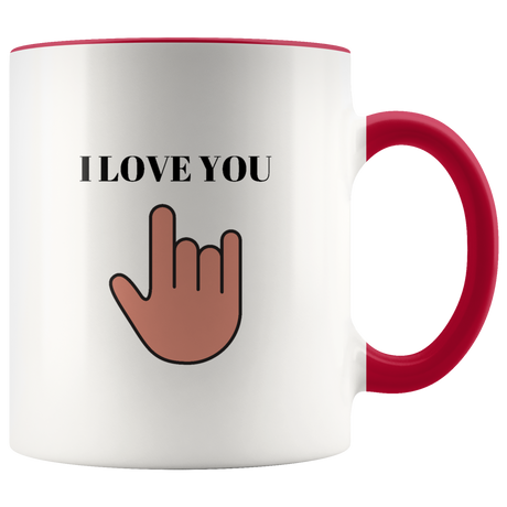 I Love You Mug Ceramic Accent Mug - Red | Shop Sassy Chick