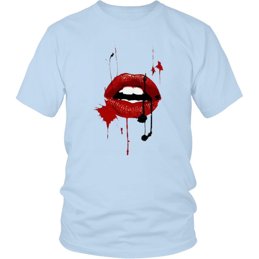 Black Red Lips T-Shirt - Shop Sassy Chick 