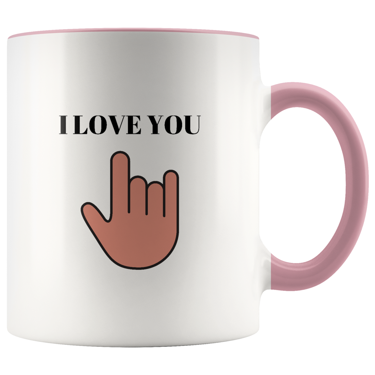 I Love You Mug Ceramic Accent Mug - Pink | Shop Sassy Chick