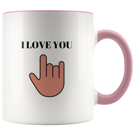 I Love You Mug Ceramic Accent Mug - Pink | Shop Sassy Chick