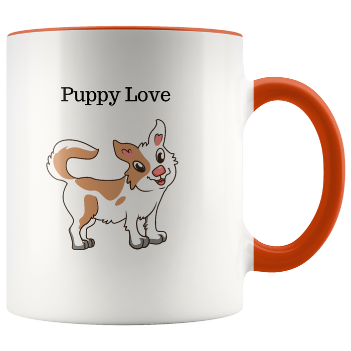 Mug Puppy Ceramic Accent Mug - Orange | Shop Sassy Chick