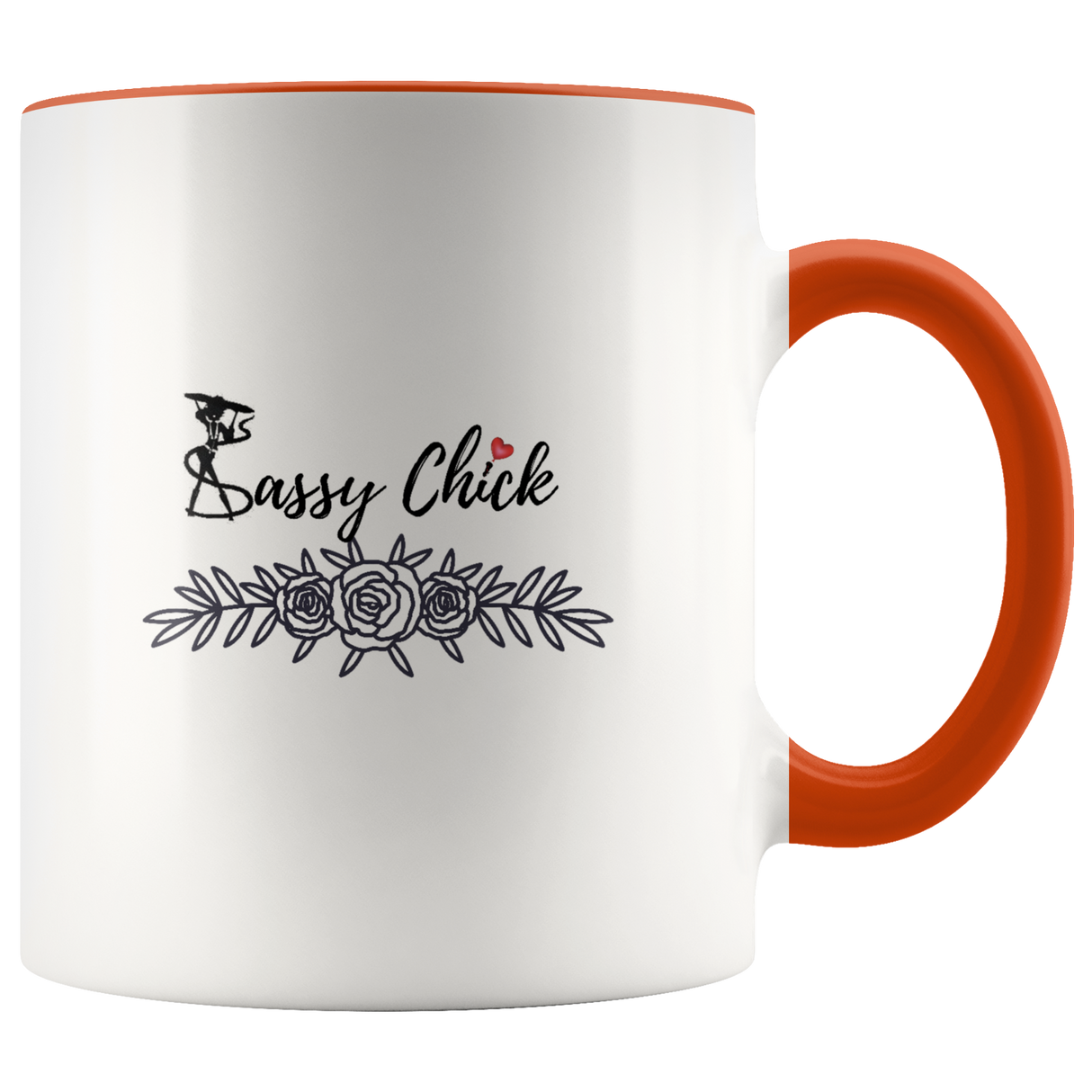 Mug Hower Sassy Ceramic Accent Mug - Orange | Shop Sassy Chick
