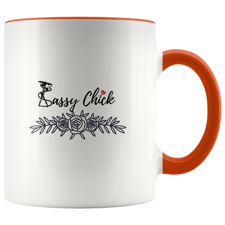 Mug Hower Sassy Ceramic Accent Mug - Orange | Shop Sassy Chick
