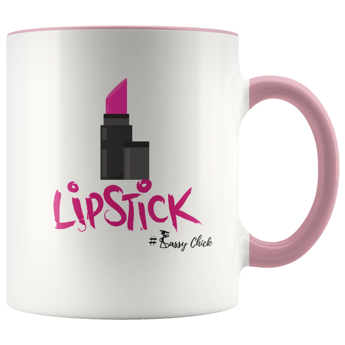 Mug Lipstick Ceramic Accent Mug - Pink | Shop Sassy Chick