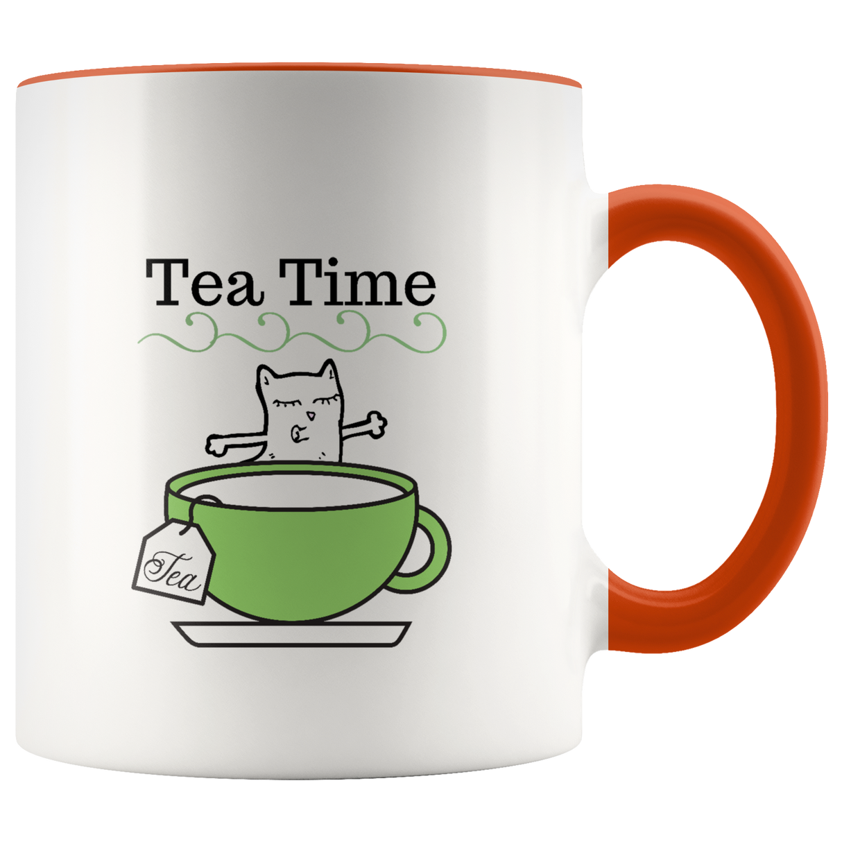 Mug Tea Ceramic Accent Mug - Orange | Shop Sassy Chick