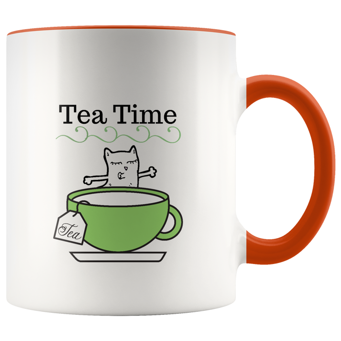 Mug Tea Ceramic Accent Mug - Orange | Shop Sassy Chick